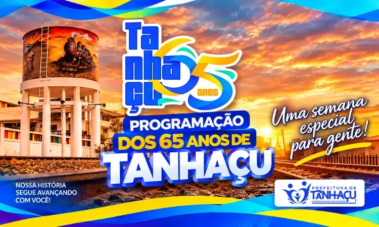 Tanhaçu celebra 65 anos com programação religiosa, cultural e shows de Edson Gomes e Neto Brito
