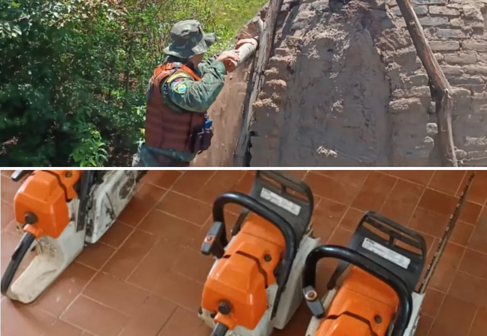 Polícia Militar apreende três motosserras e destrói oito fornos de carvão ilegal em Carinhanha