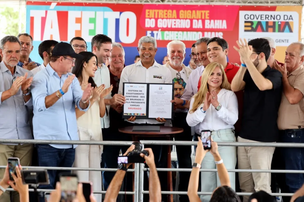 Jerônimo e Fabrício celebram autorização histórica para esgotamento sanitário e destacam avanço para Brumado