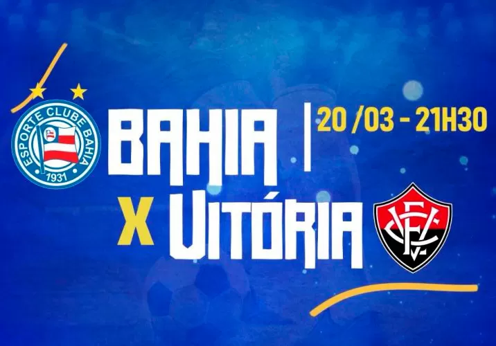 Nesta quarta (20/03) tem BA-VI pela Copa do Nordeste