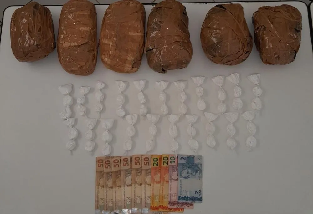 RONDESP apreende mais de 1,9 kg de drogas e prende suspeito por tráfico em Urandi