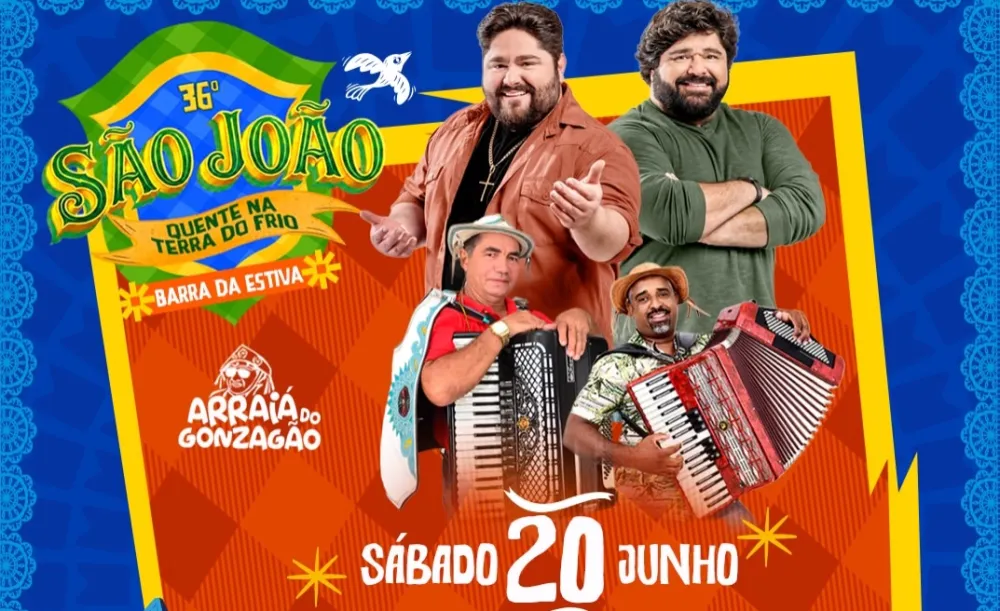 César Menotti e Fabiano comandam noite de sábado no São João de Barra da Estiva