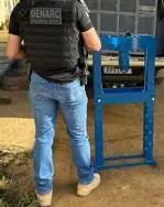 Drogas e uma máquina hidráulica são apreendidas em Conquista