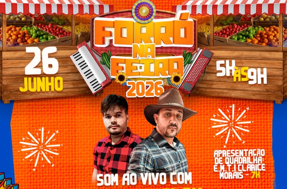 Forró na Feira terá quadrilha junina e muito arrasta-pé nesta sexta-feira em Brumado