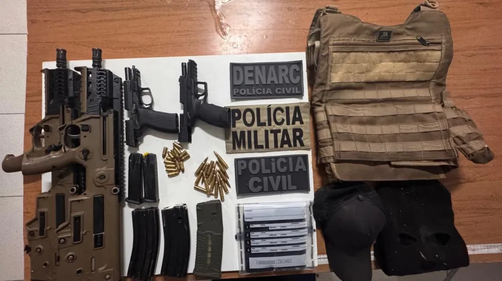 Ação integrada das Polícias Militar e Civil apreende dois fuzis em Porto Seguro