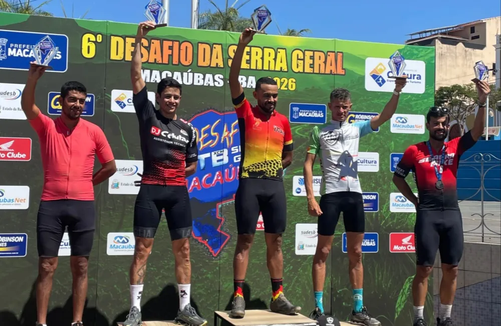 Ciclista de Brumado, Fernando Santana conquista 3º lugar no Desafio Serra Geral em Macaúbas
