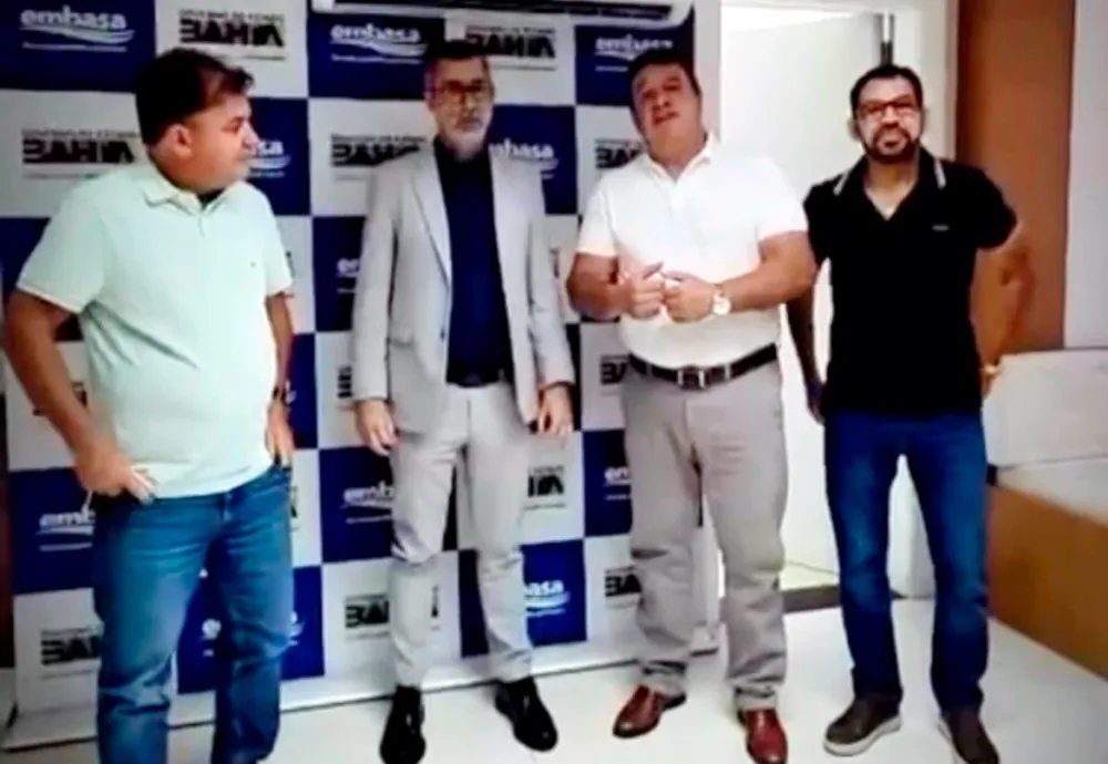 Marquinho Viana se reúne com presidente da Embasa e reforça demandas por abastecimento em Rio do Antônio