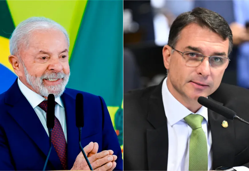 Pesquisa Quaest aponta Lula com 10 pontos de vantagem sobre Flávio Bolsonaro no primeiro turno
