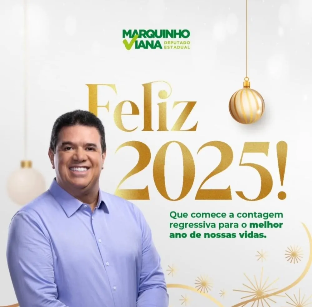 Deputado Marquinho Viana deseja um Ano Novo repleto de paz e conquistas