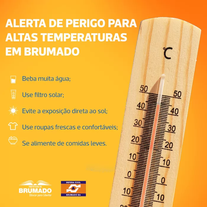 Brumado vive nova onda de calor - Veja algumas recomendações para enfrentar o calorão