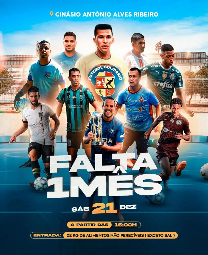 7ª Edição do Futebol Solidário traz Manoel Tobias e outros ícones a Brumado