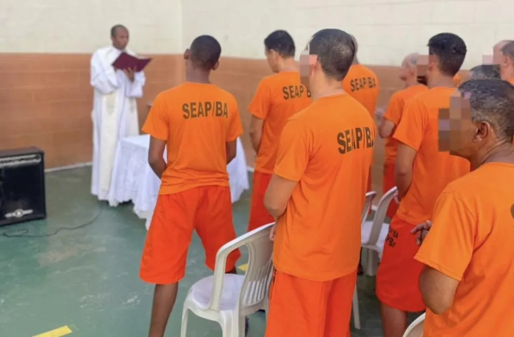 Missa de Natal é celebrada no Conjunto Penal de Brumado