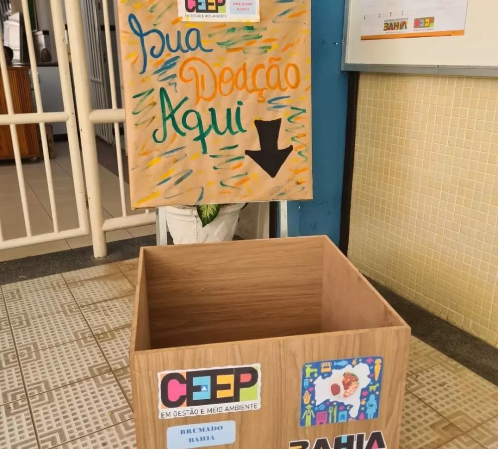 CEEP Gestão e Meio Ambiente de Brumado é ponto de coleta de doações para a campanha 'Bahia sem Fome'