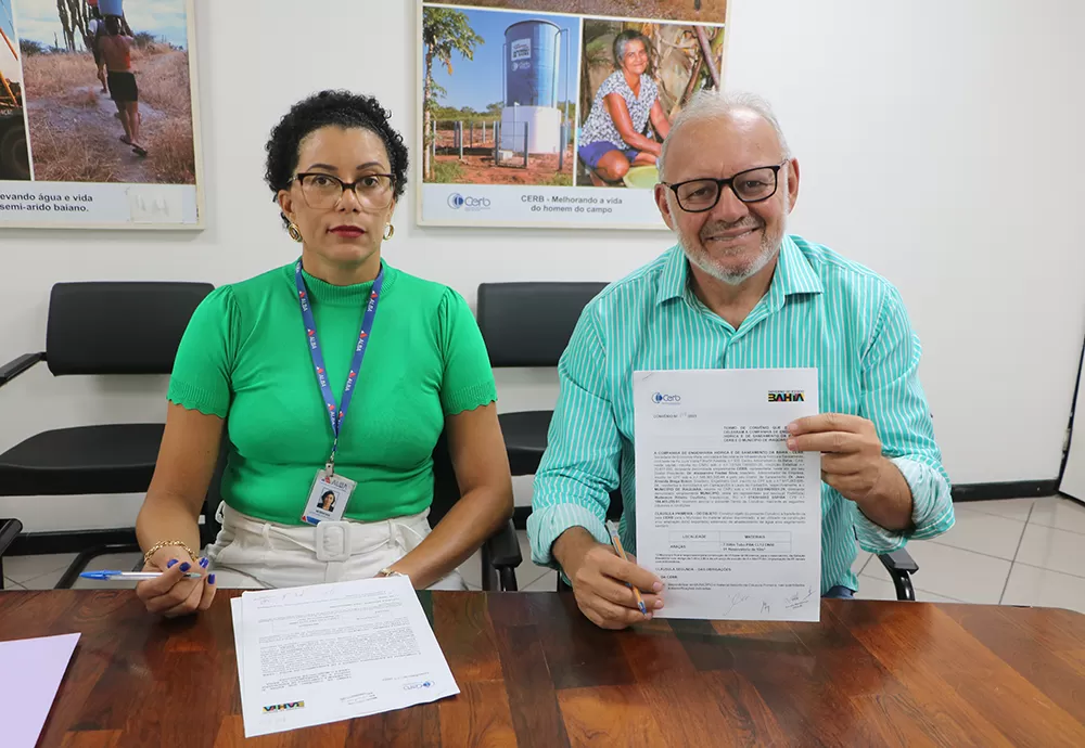 Assinado convênio para ampliação do sistema de abastecimento de água em Iraquara