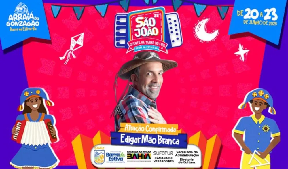 Edigar Mão Branca é confirmado no São João 2025 de Barra da Estiva