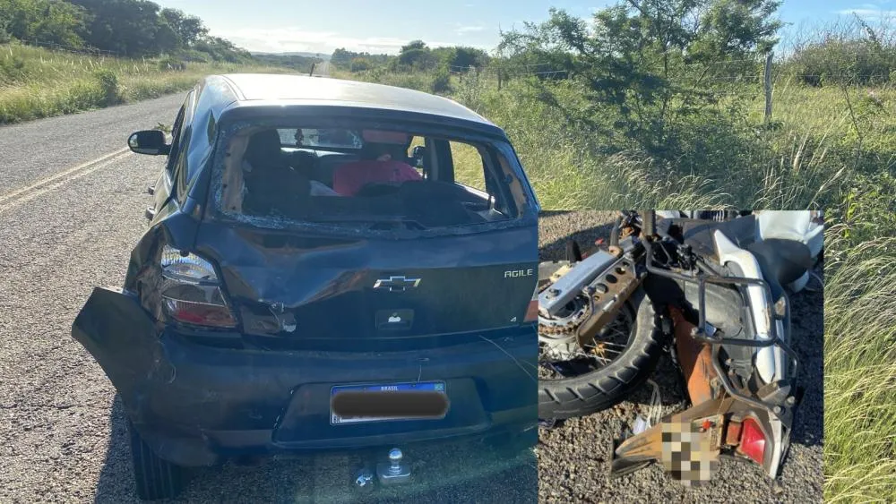 Colisão traseira na BA-263 deixa uma vítima fatal e um ferido