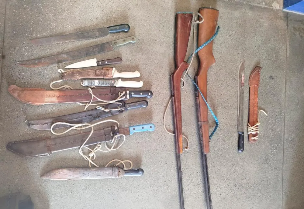 Tentativa de homicídio em Dom Basílio: Homem é atacado com facão e suspeito foge de motocicleta