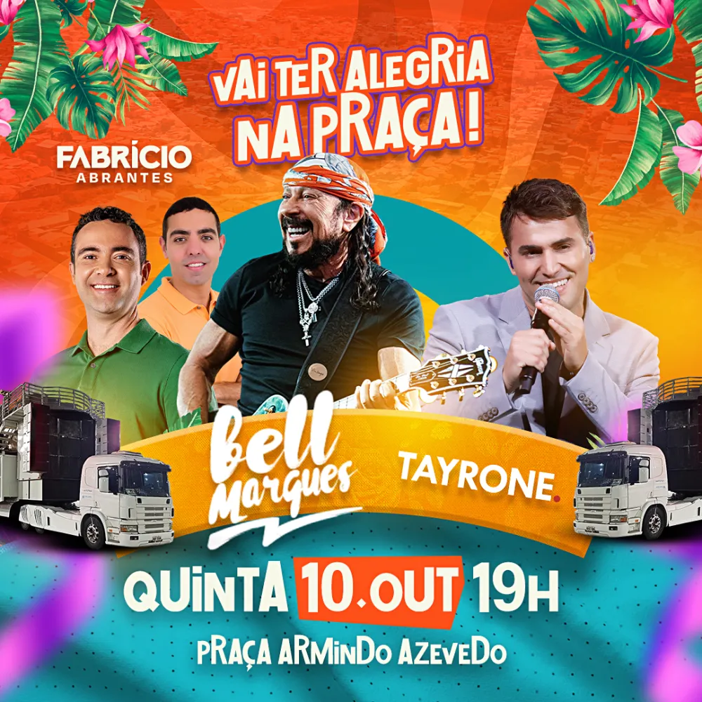Prefeito eleito de Brumado, Fabrício Abrantes, anuncia festa da vitória com shows de Bell Marques e Tayrone