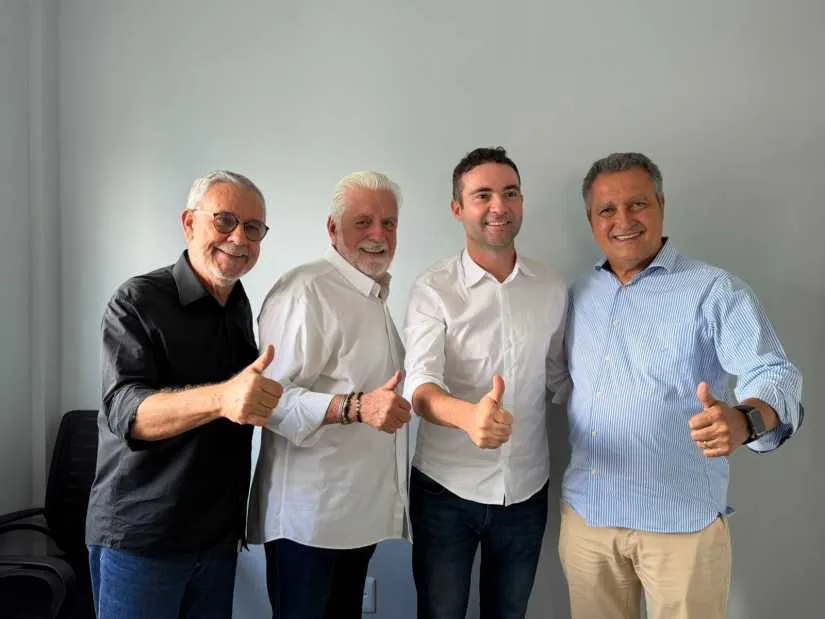 Senador Jaques Wagner destaca atuação política de Fabrício Abrantes durante encontro com Rui Costa