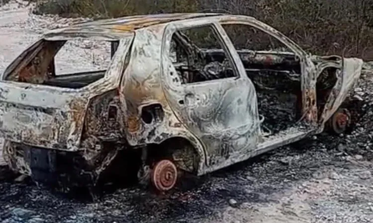 Veículo roubado em Ituaçu é encontrado carbonizado na zona rural de Ibicoara