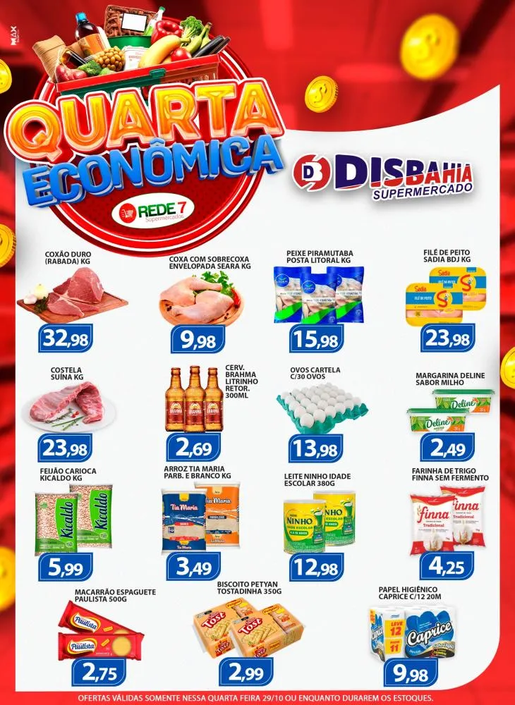 Economize na Quarta Econômica do Disbahia Supermercado!