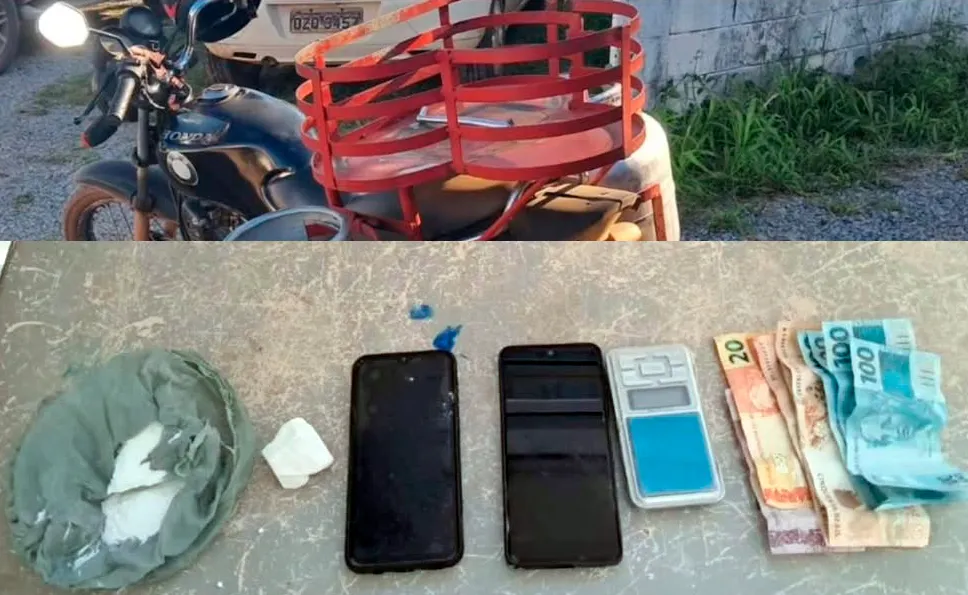 Traficante usava disfarce de entregador de gás para vender drogas e acaba preso na Bahia