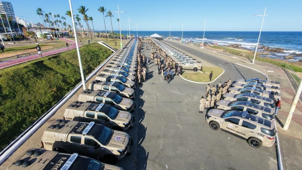 Novas viaturas fortalecem policiamento em 22 municípios e na capital baiana