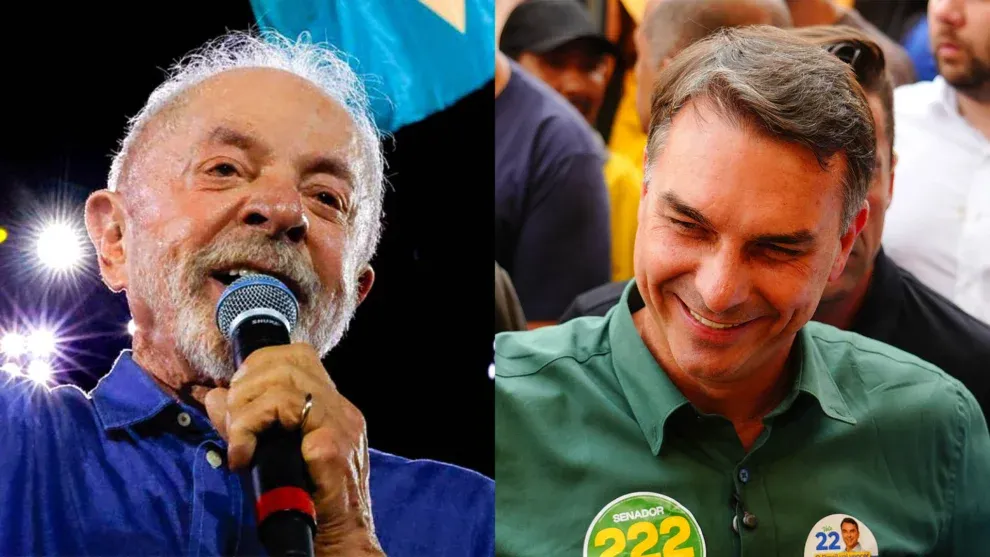 AtlasIntel/A TARDE: Lula marca 57,6% e Flávio Bolsonaro 27,8% na Bahia no primeiro turno