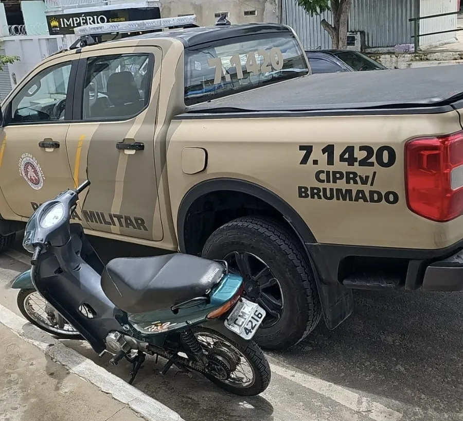 Aracatu: CIPRv/Brumado recupera motocicleta roubada na BA-262