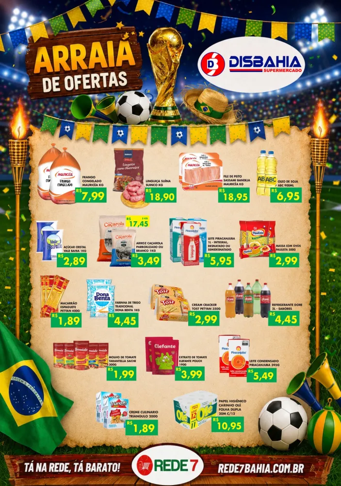 Confira o Arraiá de Ofertas do Disbahia Supermercado