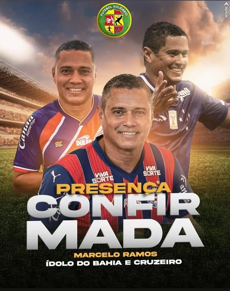 Marcelo Ramos é confirmado na 8ª edição do Futebol Solidário em Brumado