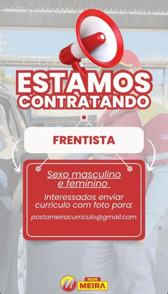 Oportunidade de Emprego: Posto Meira em Brumado abre vagas para Frentista