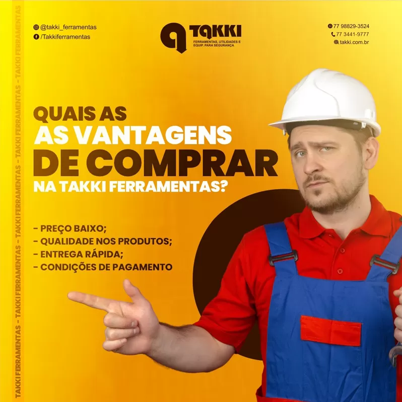 Takki Ferramentas, Utilidades e Equipamentos para Segurança