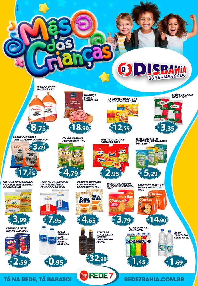 Ofertas Mês das Crianças - Disbahia Supermercado