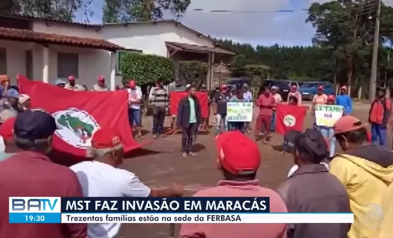 Integrantes do MST invadem sede da Ferbasa no sudoeste da Bahia