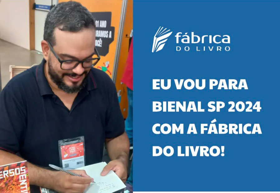 Escritor Paulo Esdras lançará livro 'De Versos Sentidos' na Bienal Internacional do Livro de São Paulo