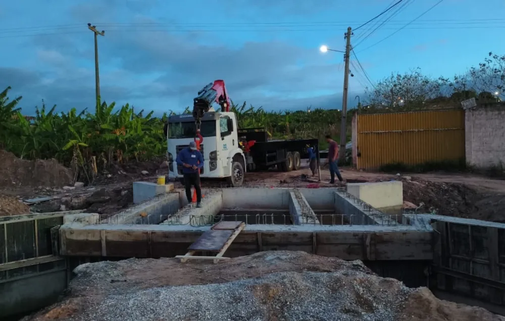 Ponte de acesso ao bairro Alto México, em Barra da Estiva, entra na fase final da obra