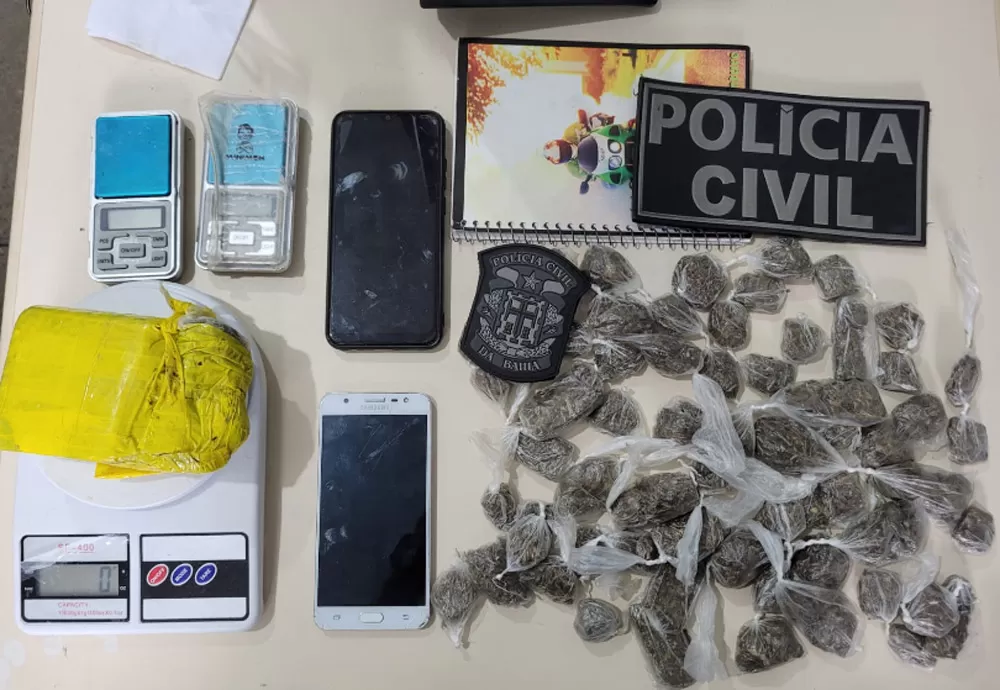 Operação policial resulta na apreensão de drogas e na prisão de traficante em Brumado