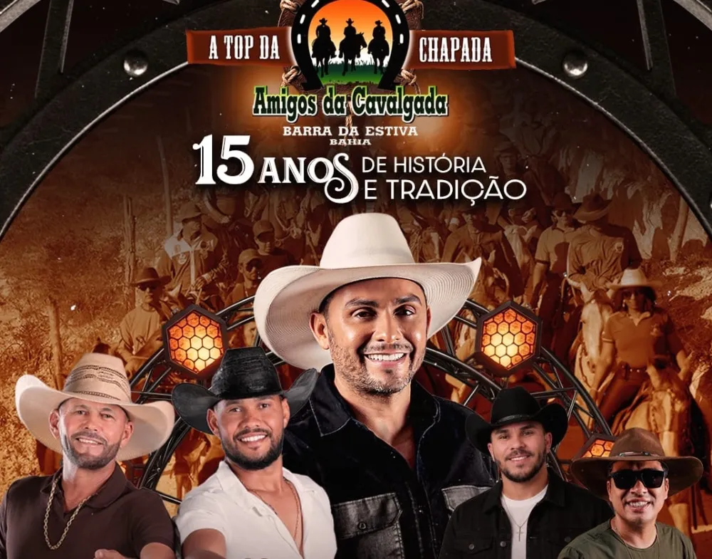 Barra da Estiva recebe Mano Walter, Zezinho Aboiador e Jó Camargo no dia 30 de agosto durante a 15ª Amigos da Cavalgada