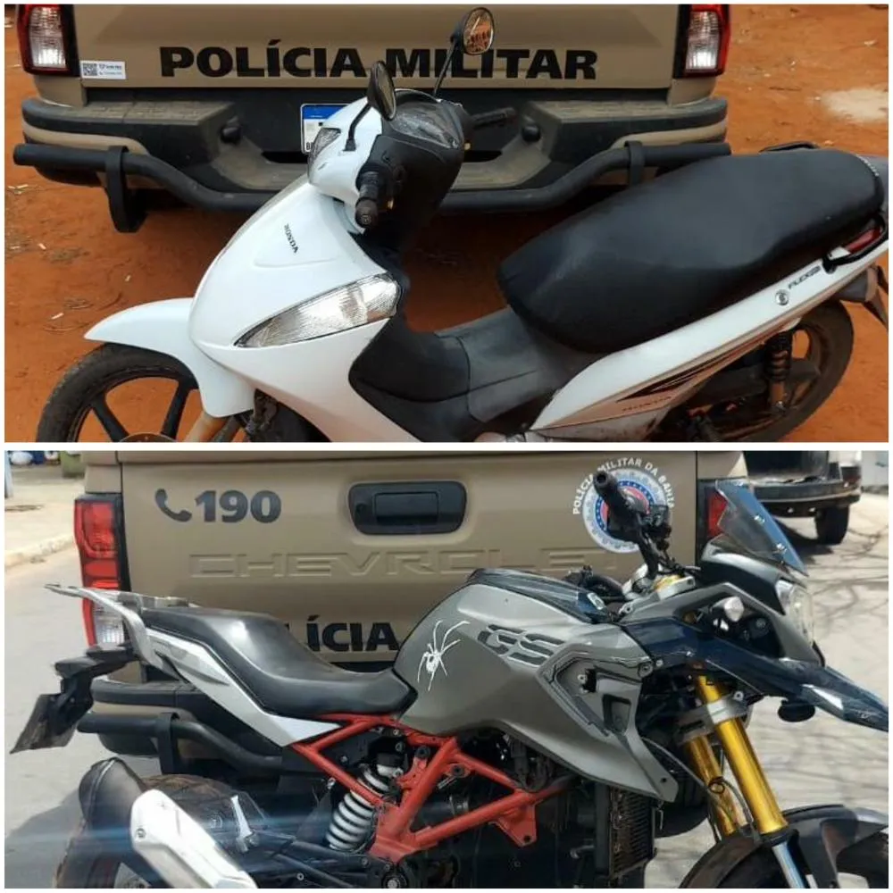 Em menos de 24 horas, 24º BPM recupera três motocicletas com restrição de furto e adulterações em Ituaçu e Tanhaçu