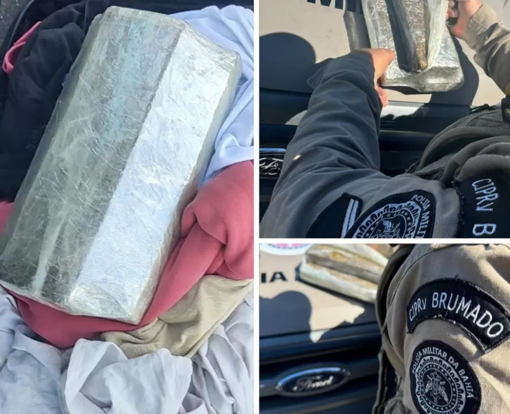 Brumado: Polícia Rodoviária Estadual Apreende 3 Tabletes de Maconha em Ônibus Interestadual na BR-030