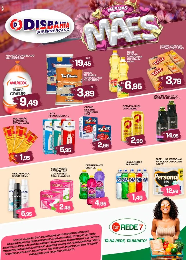 Ofertas do Dia das Mães do Disbahia Rede 7