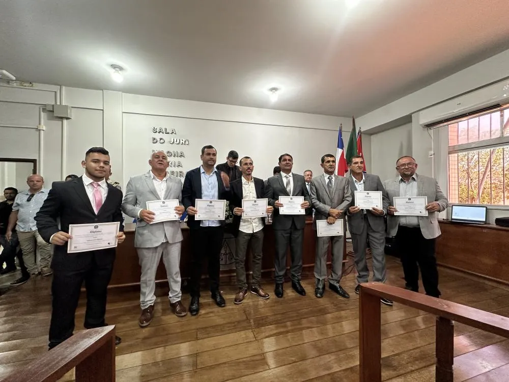 Diplomação dos eleitos de Malhada de Pedras é realizada no Fórum de Brumado