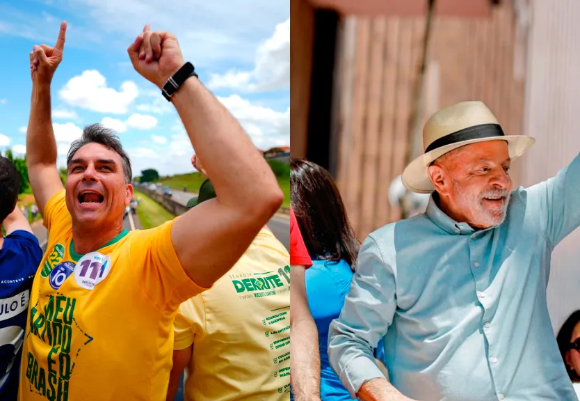 AtlasIntel: Flávio Bolsonaro tem 52,8% dos votos válidos contra 47,2% de Lula no segundo turno