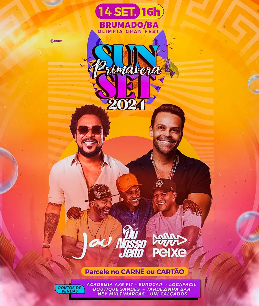 Contagem Regressiva para o Primavera Sunset! Garanta já o seu ingresso!