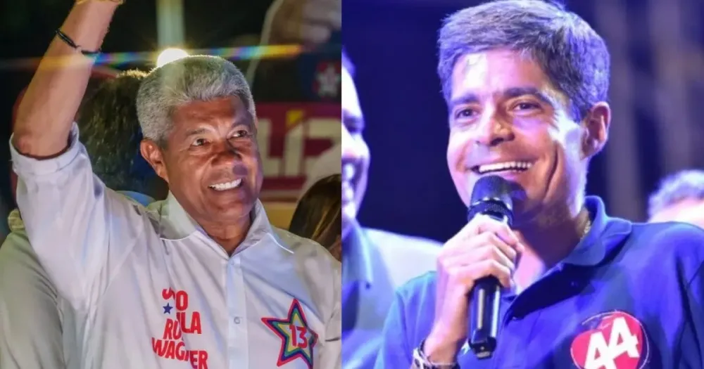 AtlasIntel/A TARDE: Jerônimo Rodrigues tem 51,5% e ACM Neto registra 47,4% dos votos válidos na Bahia