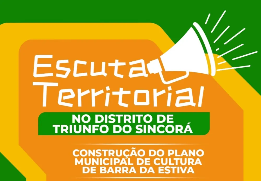 Plano Municipal de Cultura: Barra da Estiva promove encontro nesta quinta-feira, no Centro Cultural de Triunfo do Sincorá