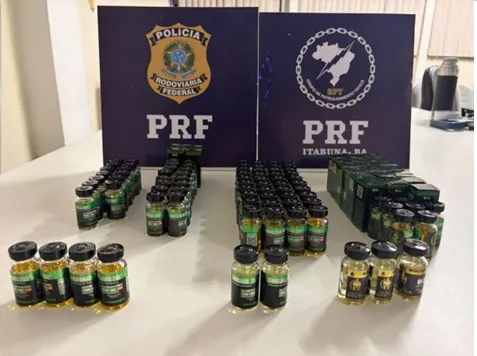 PRF apreende mais de 100 ampolas de anabolizantes transportadas em encomendas na BR-101, em Itabuna (BA)