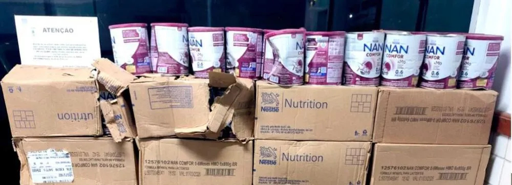 Carga saqueada é recuperada pela Polícia Militar em Planaltino