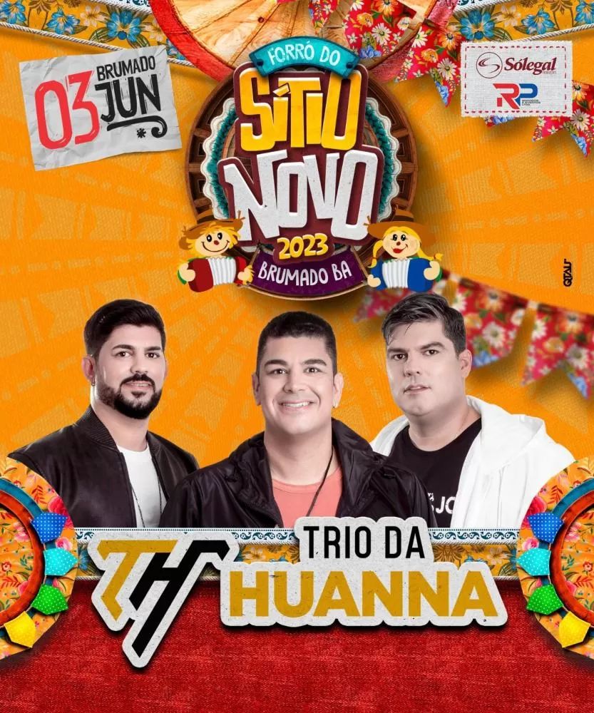 Trio da Huanna é confirmado como mais uma atração do Forró do Sítio Novo 2023